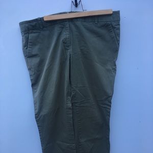 J Crew green khaki pants